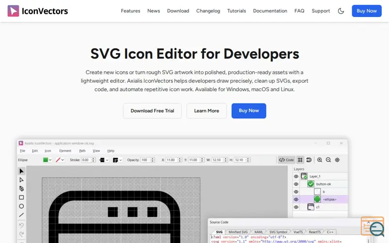 Screenshot of IconVectors 1.70