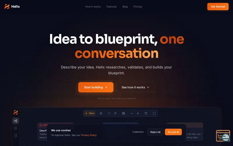 Screenshot of Helix