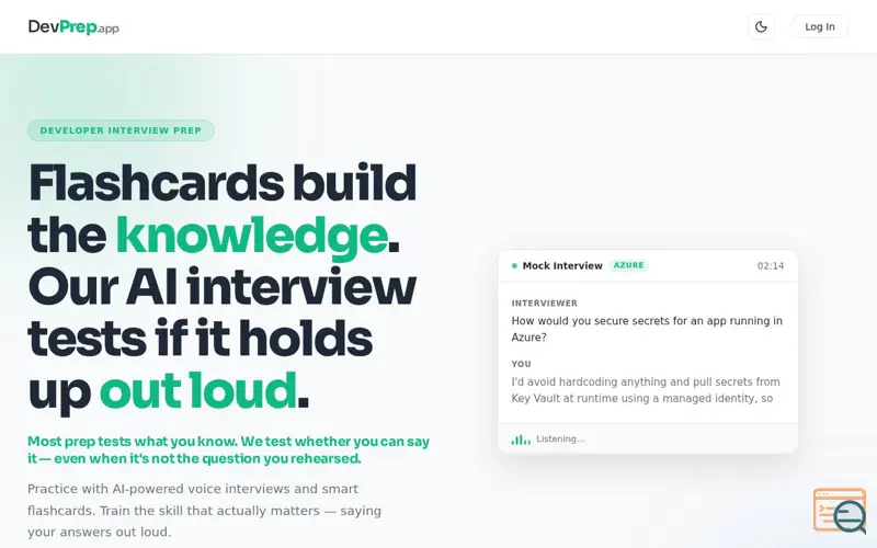 Screenshot of DevPrep.app