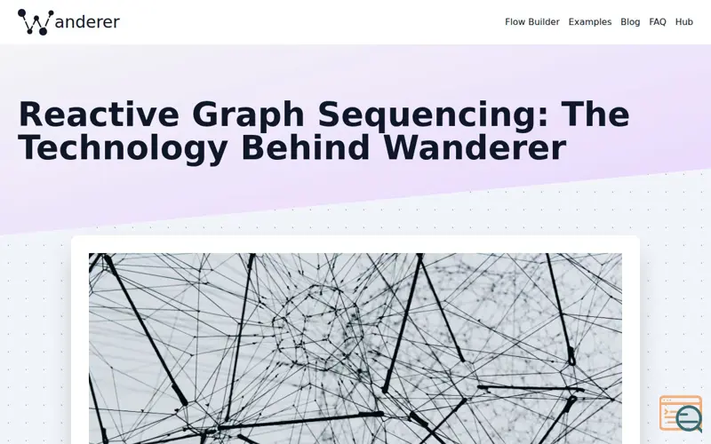 Screenshot of Wanderer-flow