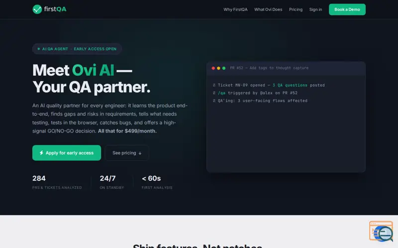 Screenshot of Ovi AI
