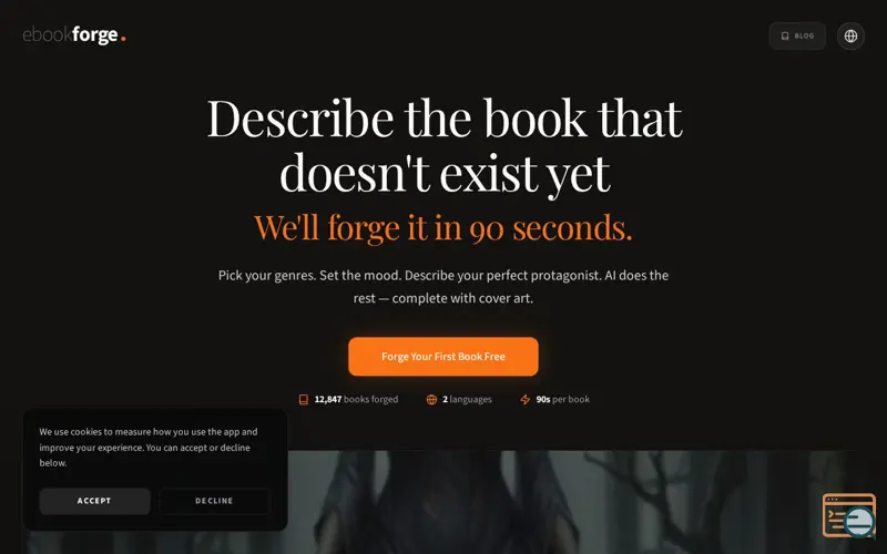 Screenshot of EbookForge