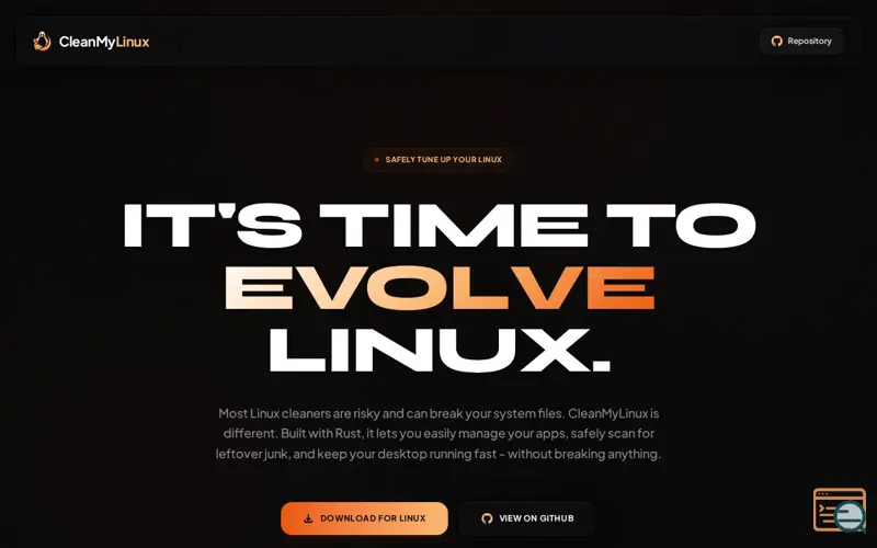 Screenshot of CleanMyLinux