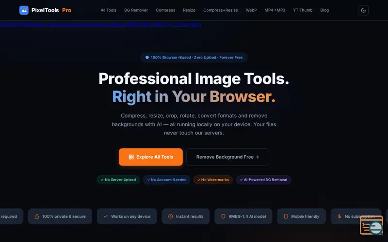 Screenshot of Pixel Tools Pro