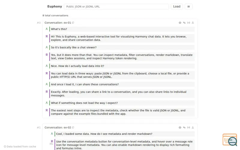 Screenshot of Euphony