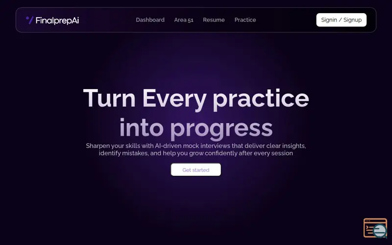 Screenshot of FinalprepAi