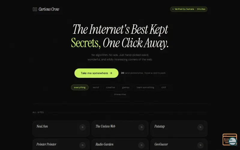 Screenshot of Curious Crow 
