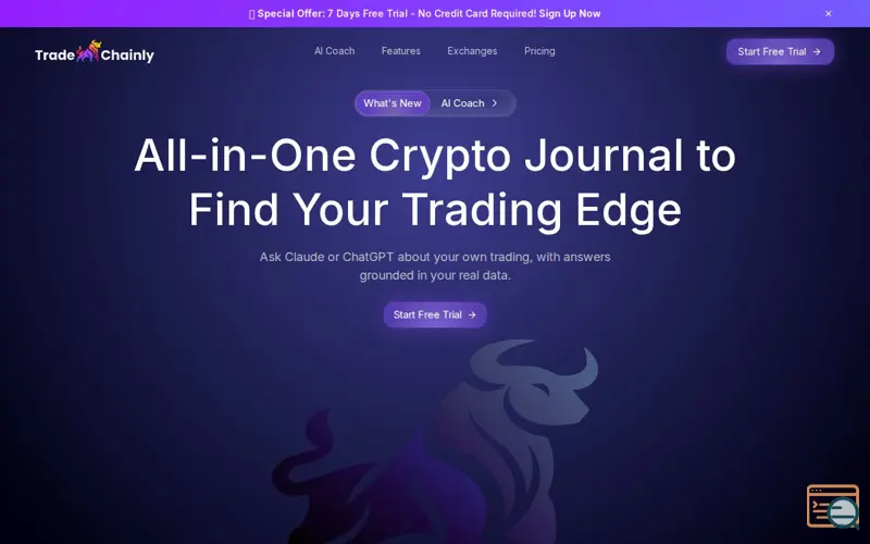 Screenshot of TradeChainly