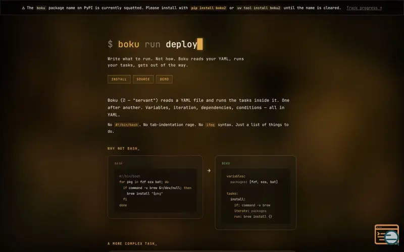 Screenshot of Boku