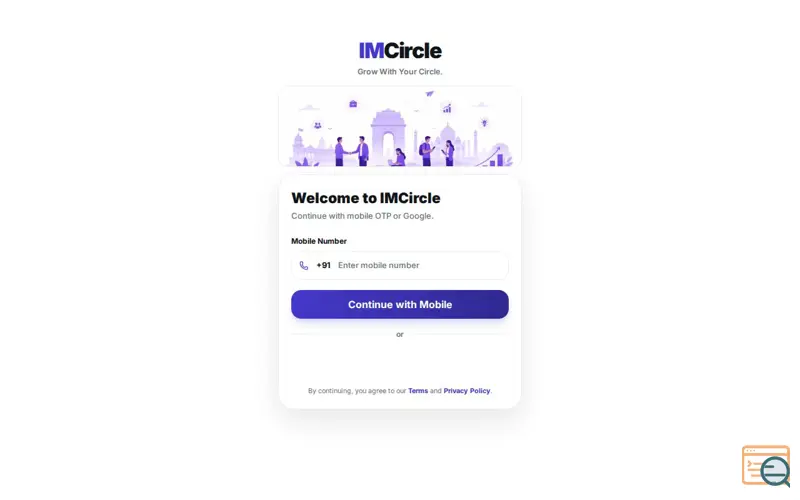 Screenshot of IMCircle