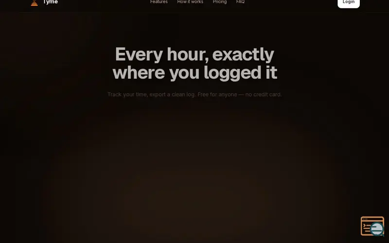 Screenshot of Tyme