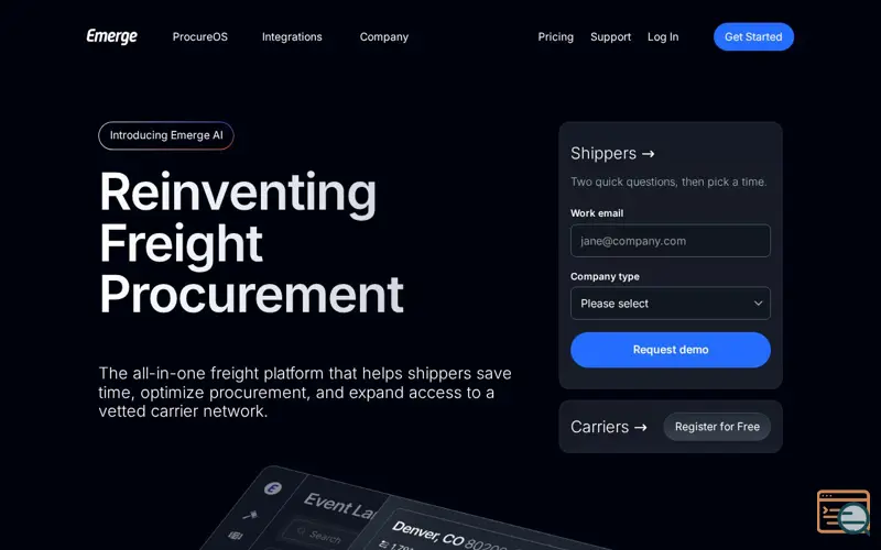 Screenshot of Emerge, a launch using Apollo.io