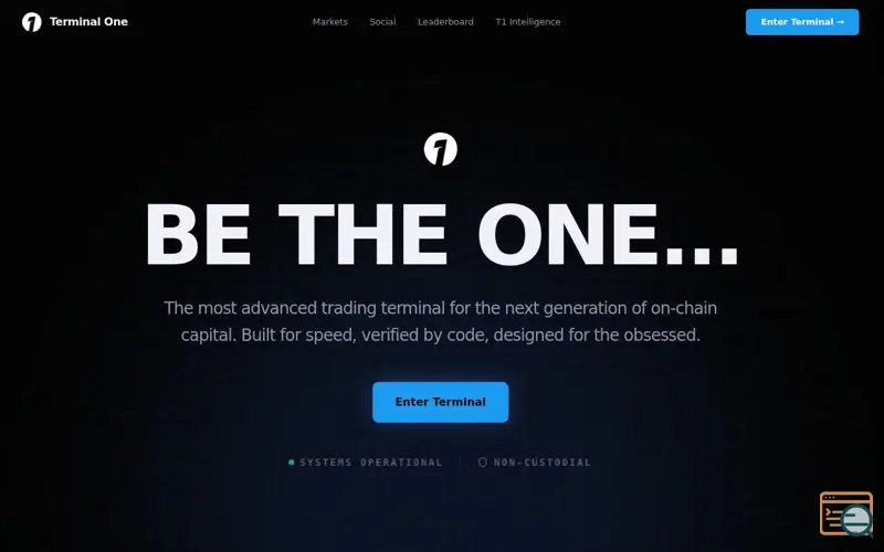 Screenshot of Terminal One, a launch using Cloudflare Ethereum Gateway