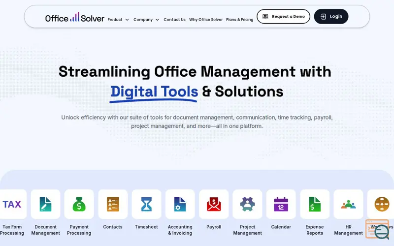 Screenshot of Office Solver
