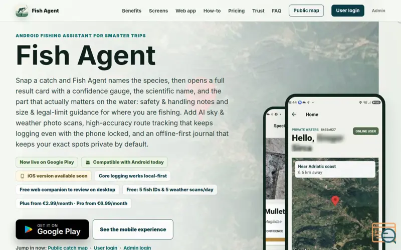 Screenshot of Fish Agent
