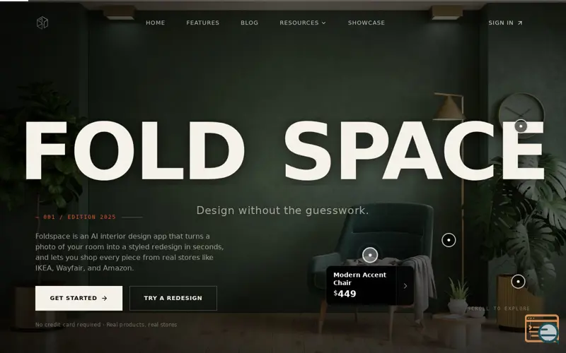 Screenshot of Foldspace
