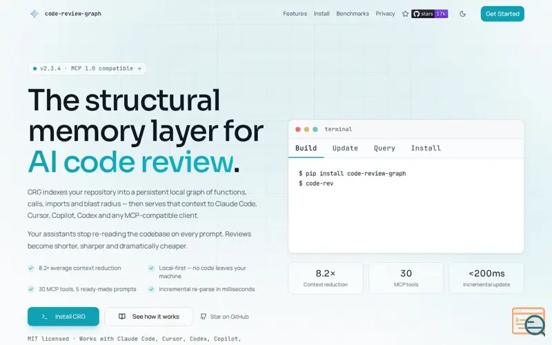 Screenshot of code-review-graph