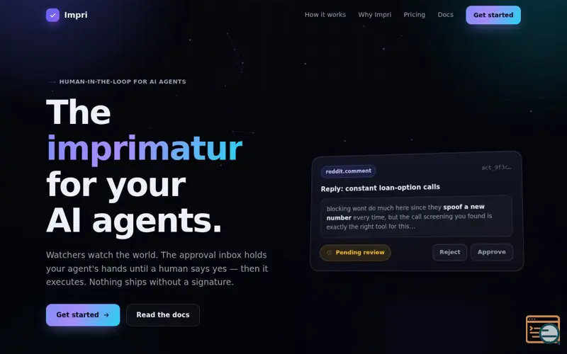 Screenshot of Impri