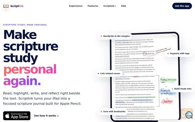 Screenshot of ScriptInk