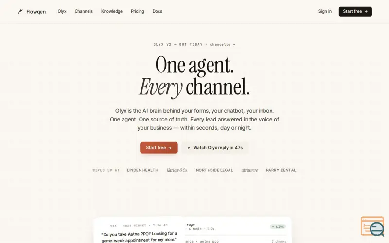 Screenshot of FlowQen