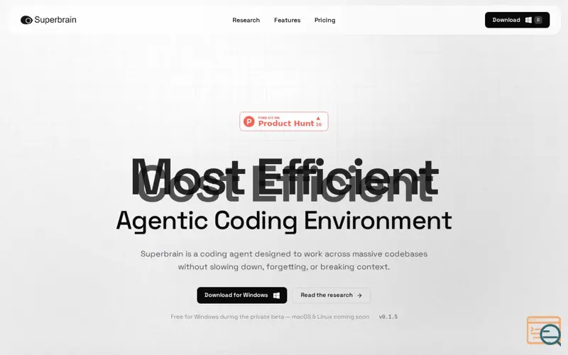 Screenshot of Superbrain | AI Coding Agent