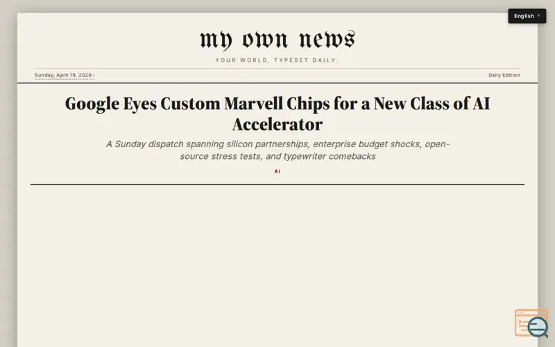 Screenshot of MyOwn.News