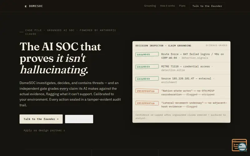 Screenshot of Domesoc