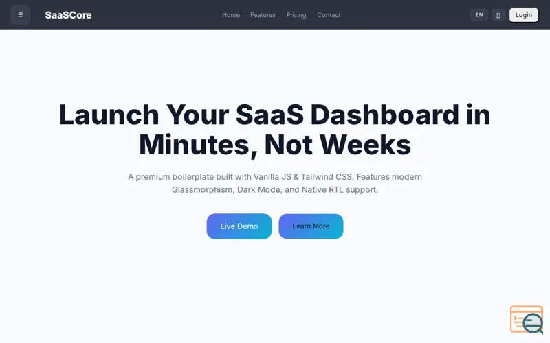 Screenshot of SaaS-Core