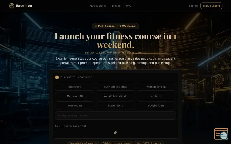 Screenshot of Excellion