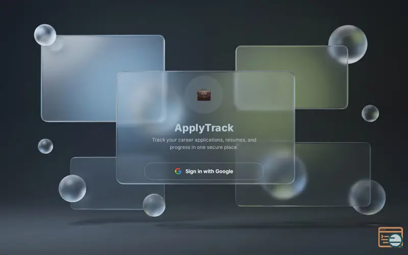 Screenshot of ApplyTrack