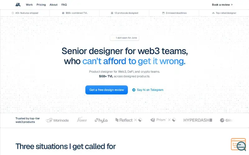 Screenshot of alexandroff.design 2.0