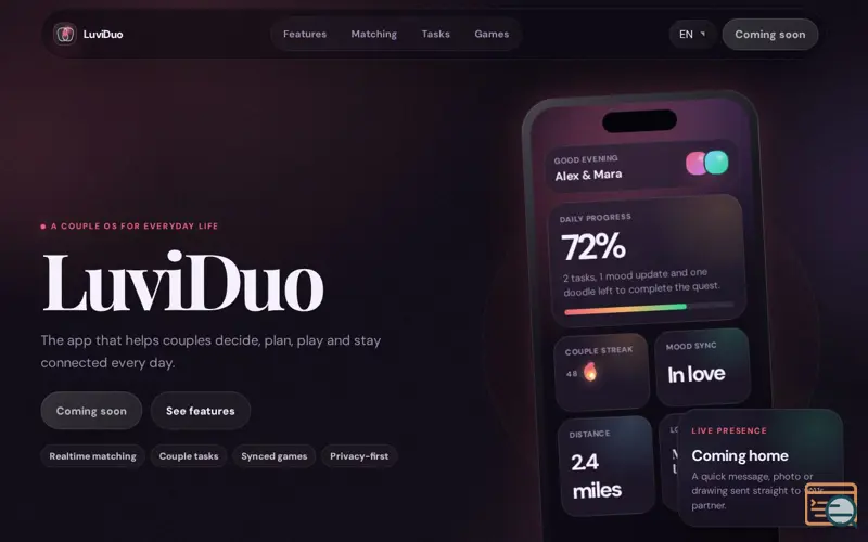 Screenshot of LuviDuo