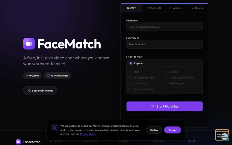 Screenshot of FaceMatch