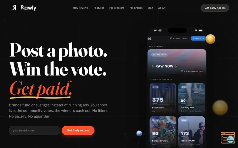 Screenshot of Rawly
