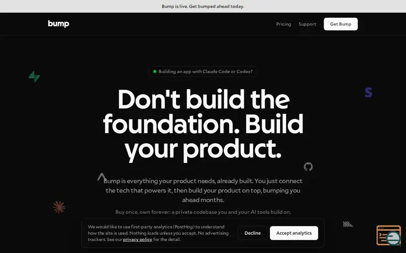 Screenshot of Bump