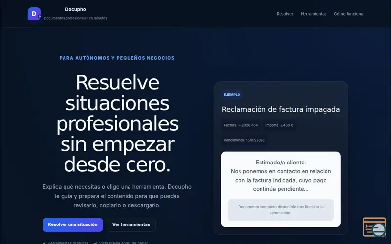 Screenshot of Docupho
