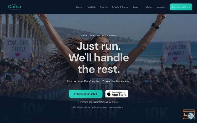 Screenshot of Cursa — Run tracking and training app