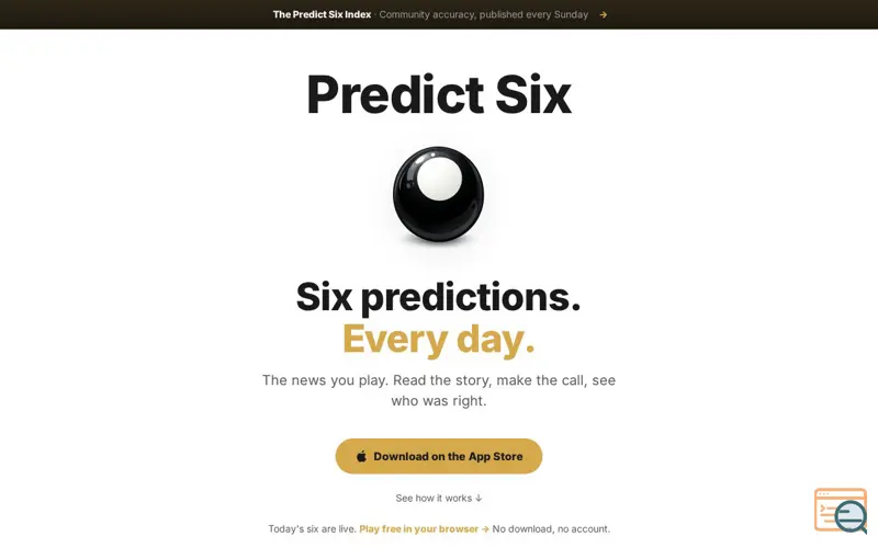 Screenshot of Predict Six