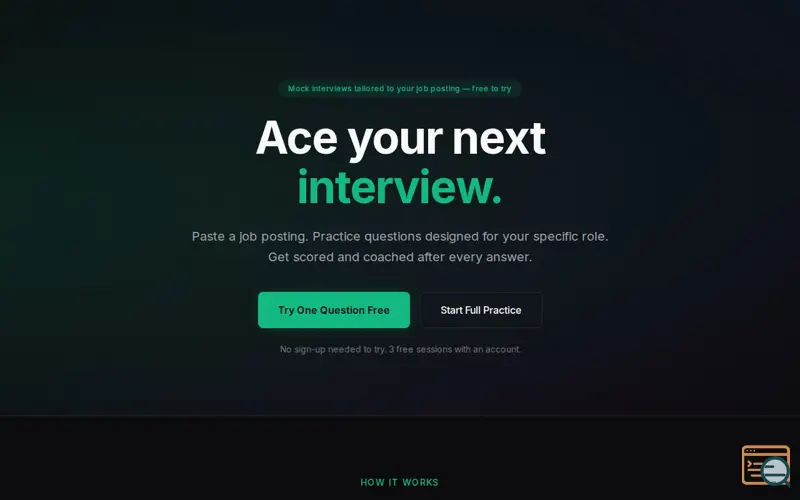 Screenshot of Interview Coach
