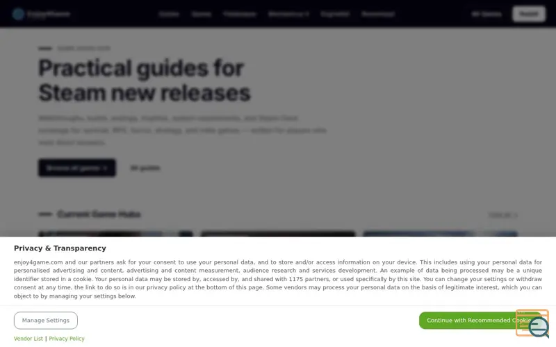 Screenshot of Directive 8020 Guide