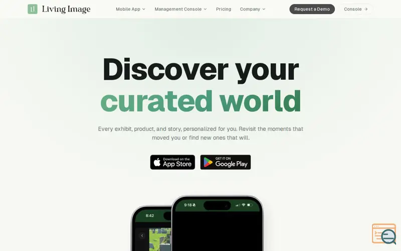 Screenshot of Living Image, Inc.