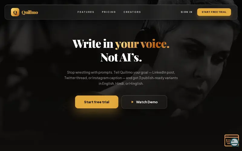 Screenshot of Quillmo