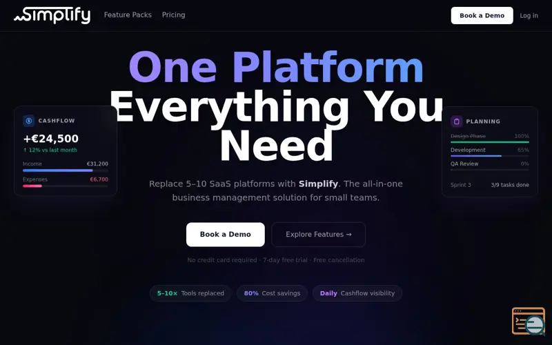 Screenshot of Simplify Suite