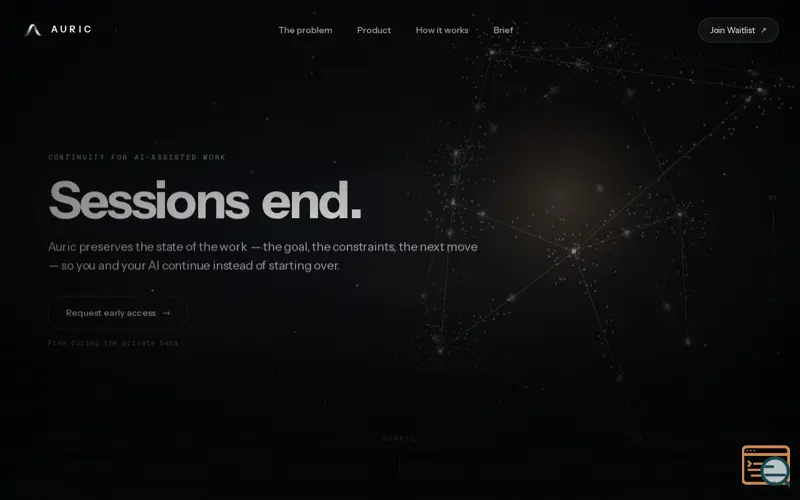 Screenshot of Auric