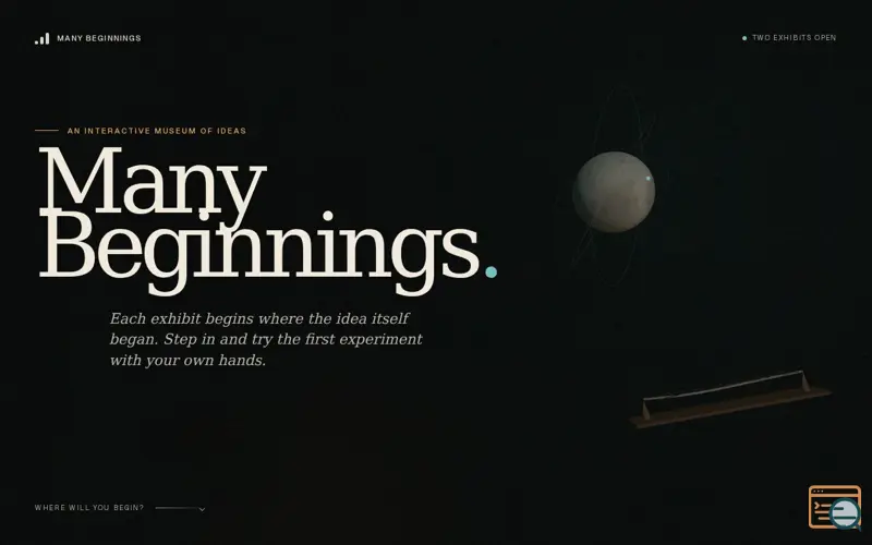 Screenshot of Many Beginnings