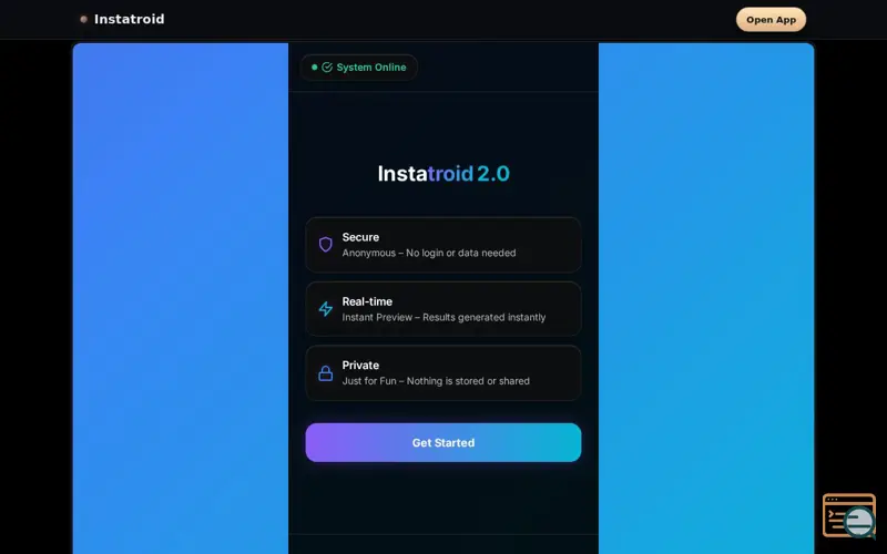 Screenshot of Instatroid