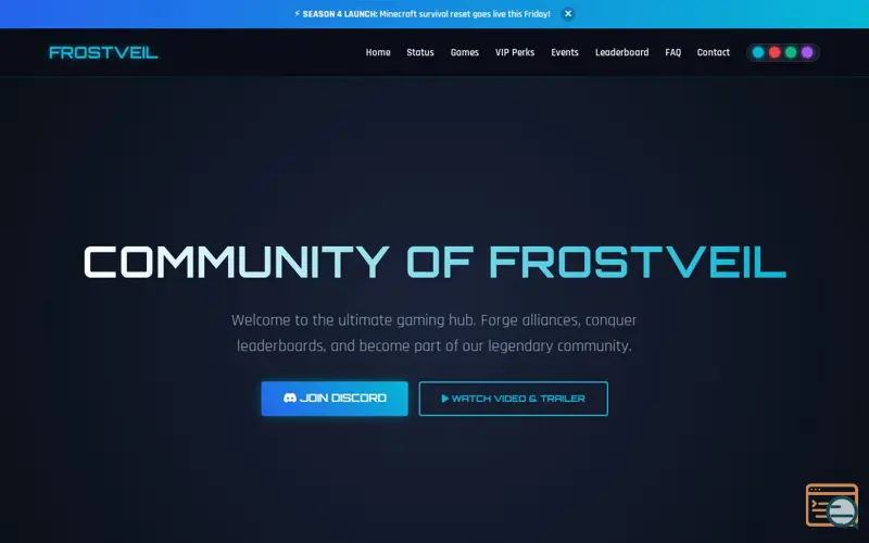 Screenshot of Community of Frostveil - Official Hub