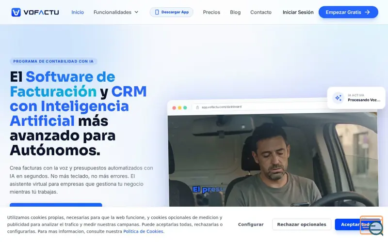 Screenshot of VOFACTU