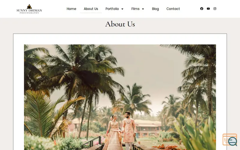 Screenshot of Sunny Dhiman Photography