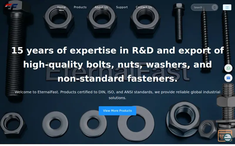 Screenshot of EternalFast: Industrial Fasteners